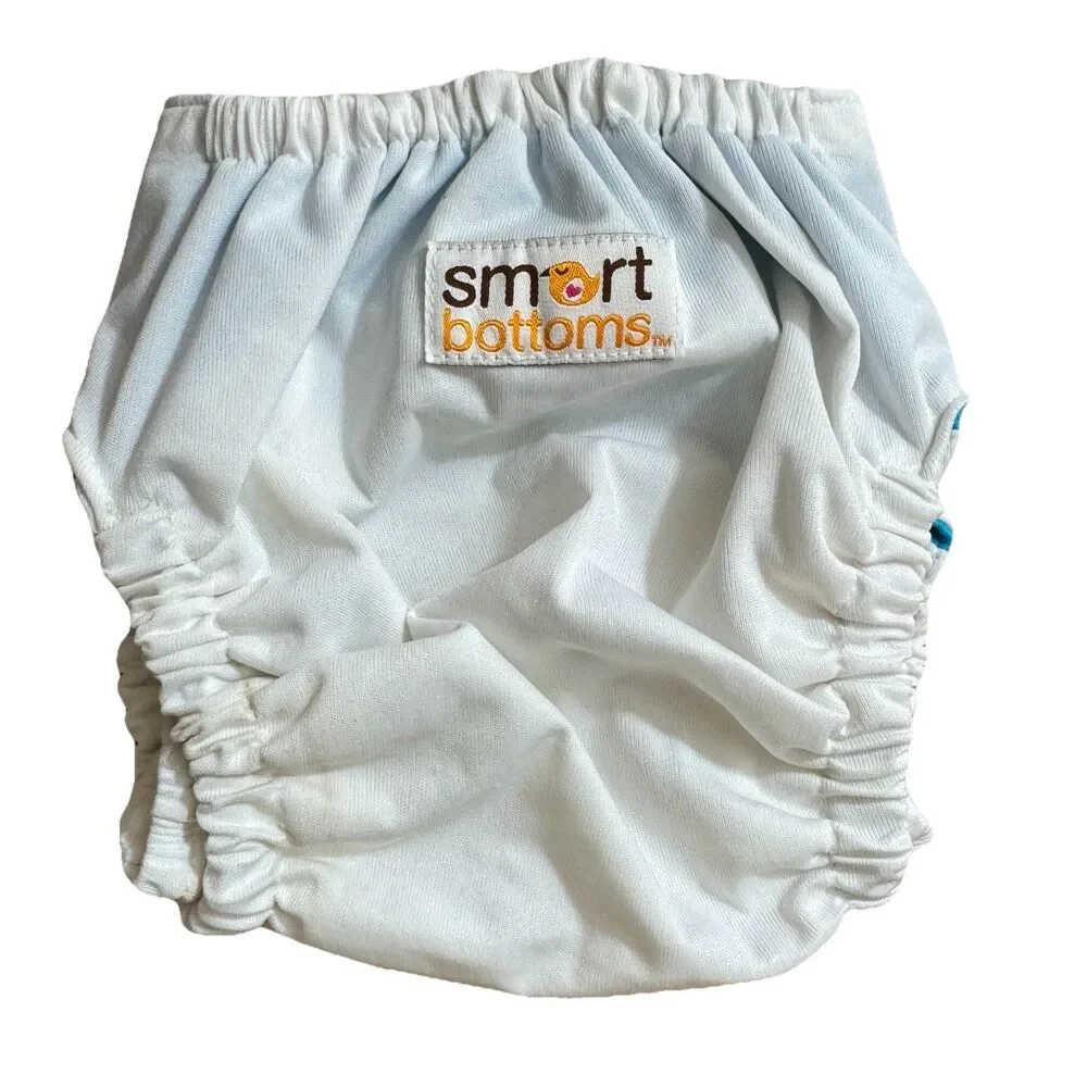 Smart Bottoms One Size Adjustable Cover with Organic Cotton Inserts Made Is USA